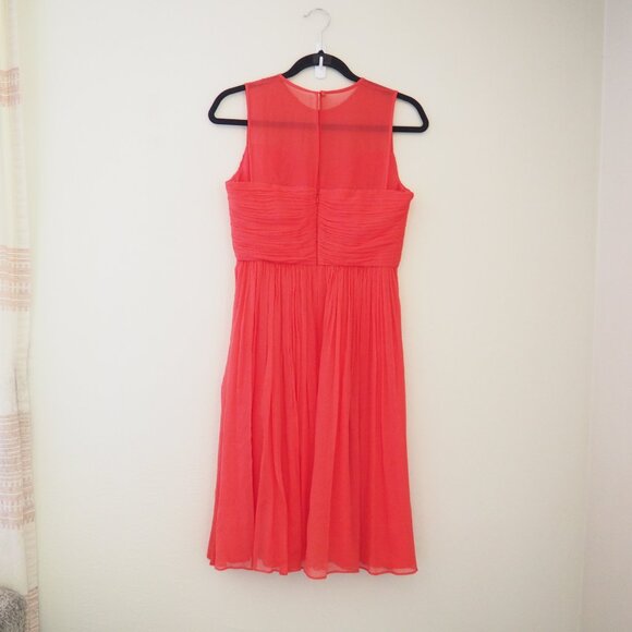 J. Crew Silk Chiffon Clara Sleeveless Dress sz 4 - Picture 5 of 6